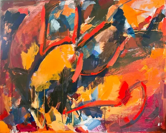 Malerei von Lore Mohr (1929-2022)  80 x 100 cm  Öl auf Leinwand