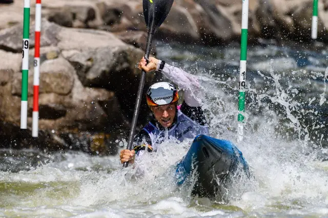 Kanuslalom Europameisterschaft in Epinal / Frankreich - Jonas Büchner AKV | Foto: Philipp Reichenbach