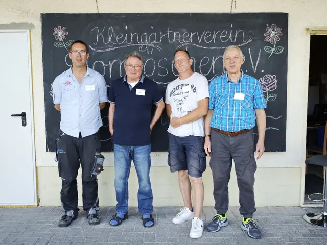Von links nach rechts: Manuel Diefert (1. Kassierer), Eugenio Maiolo (1. Vorsitzender), Markus Schmidt (2. Vorsitzender), Andreas Schmitt (1. Schriftführer) | Foto: Daniel Jansen