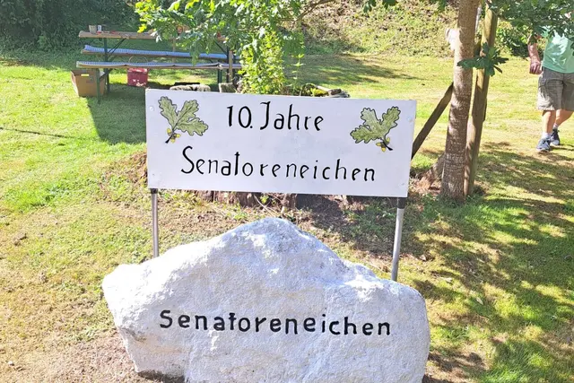 Auch der vorhandene Gedenkstein wurde von Hans-Ludwig Banse restauriert und neu beschriftet. | Foto: Martina Hahn