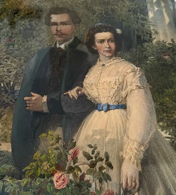 Verlobungsbild von Elisabeth und Franz Joseph.  | Foto: St. Andrä im Lavanttal