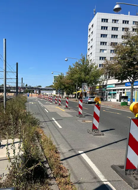 Wegen Arbeiten am Südschnellweg: für kurze Zeit wird die Hildesheimer Straße für den Autoverkehr gesperrt