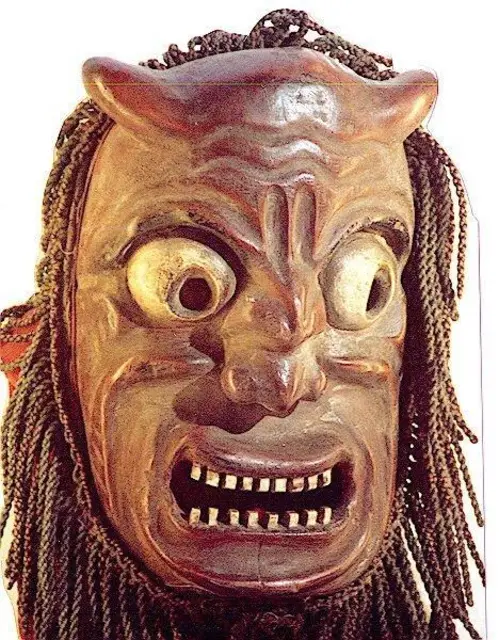 Maske aus dem Bündner Land, Schweiz