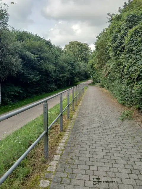 2021, Juli... ich starte auf ner´ Trasse (Höhe "Bockmühle")