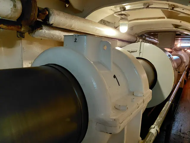Im Maschinenraum der Cap San Diego: die Wellenanlage.