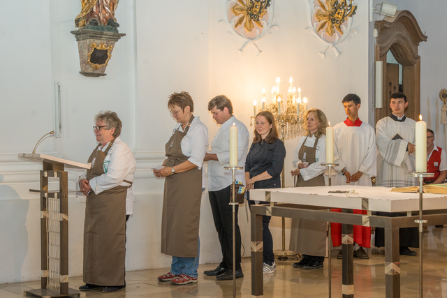 Laurentiusfest 2026 der Wittelsbacher Spezialitätenwirte - Fürbitten der Spezialtitätenwirte. Am Pult: Viktoria Fuß (Goldener Stern Rohrbach) | Foto: FSeventfoto