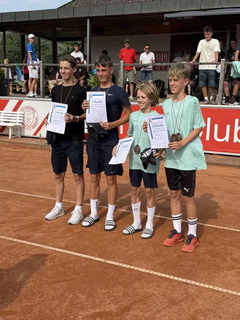 3. Platz im Doppel U16 für den TCW durch Samuel und Paul Mangold