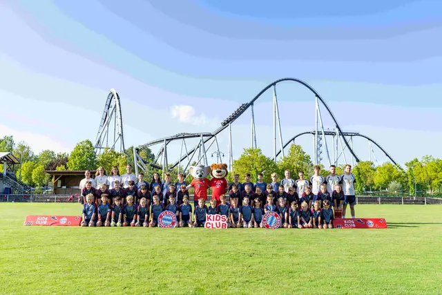Gruppenbild des FC Bayern Kids Club im Europapark Rust 2026 | Foto: Europapark Rust | Unternehmenskommunikation