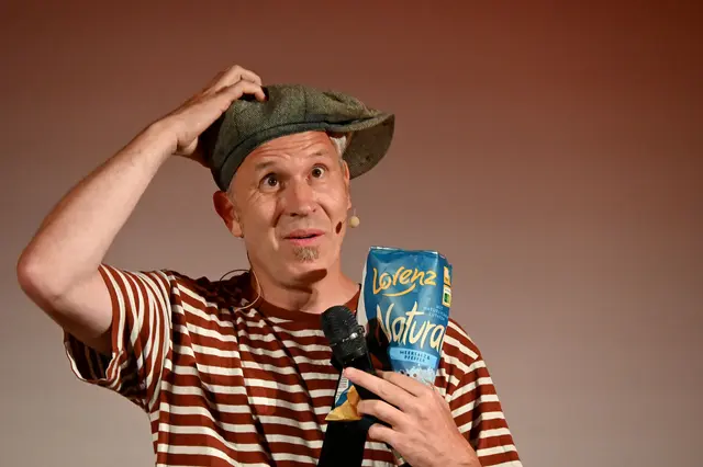 Robert Wicke kombinierte Beatbox mit Jonglage, Pantomime und Comedy