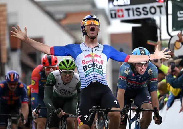 Alessio Magagnotti sprintet bei der Deutschland Tour zum ersten Profisieg | Foto: © Getty Images