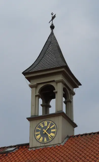Der "Uhrenturm" des "Neuen Badehauses". | Foto: M. A.