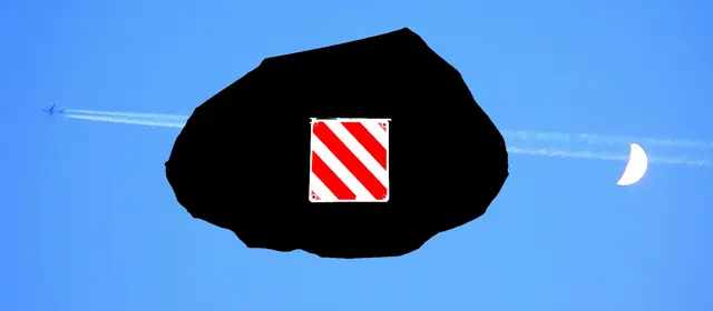Gudrun -  1 Punkt - Abdeckhaube für Fahrräder mit Warnschild