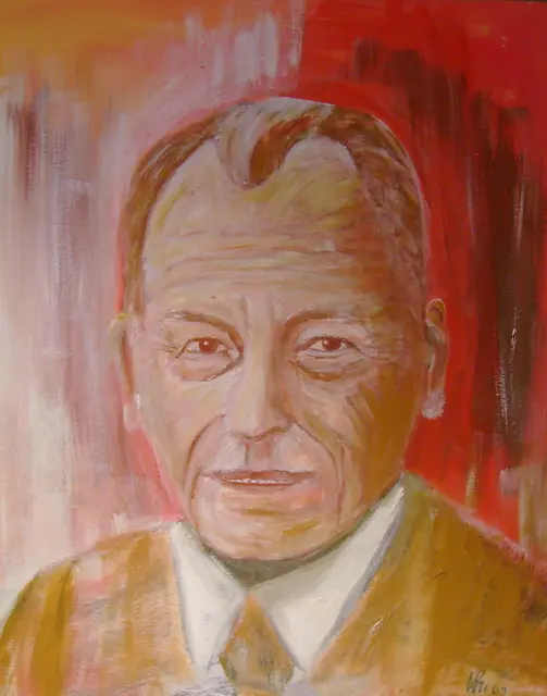 Willy Brandt, Acrylbild von Dietmar Weiß