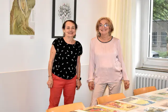 Vorhang auf für Zwei: Jana Travnickova und Martina Wagner zeigten ihre Werke im Gemeindehaus St. Petri