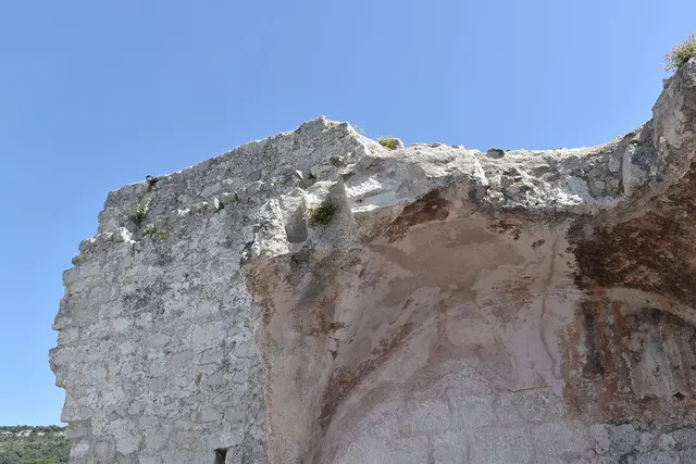 Mauerreste der Burg Éze