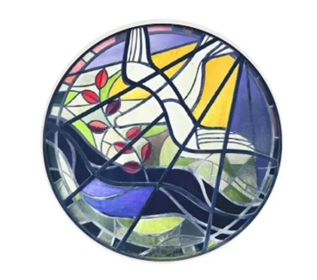 Neusässer Friedensnacht Glasbild