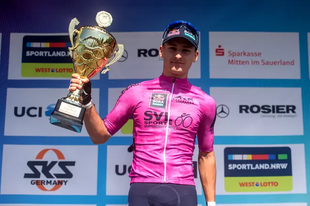 Paul Fietzke feierte seinen ersten UCI-Sieg in der Elite-Kategorie.
 | Foto: © Mario Stiehl / Red Bull – BORA – hansgrohe 