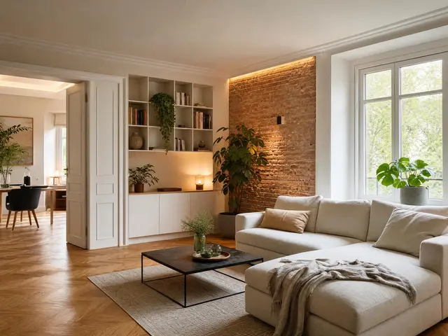 Wohnzimmer im modernisierten Altbau | Foto: KI-generiert
