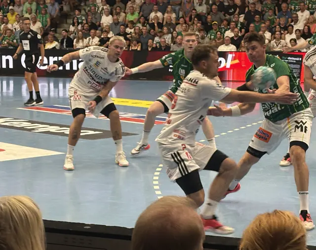 Egal ob im Rückraum auf Halbrechts oder in der Mitte – Frieder Bandlow überzeugte in seinem ersten Bundesligaspiel