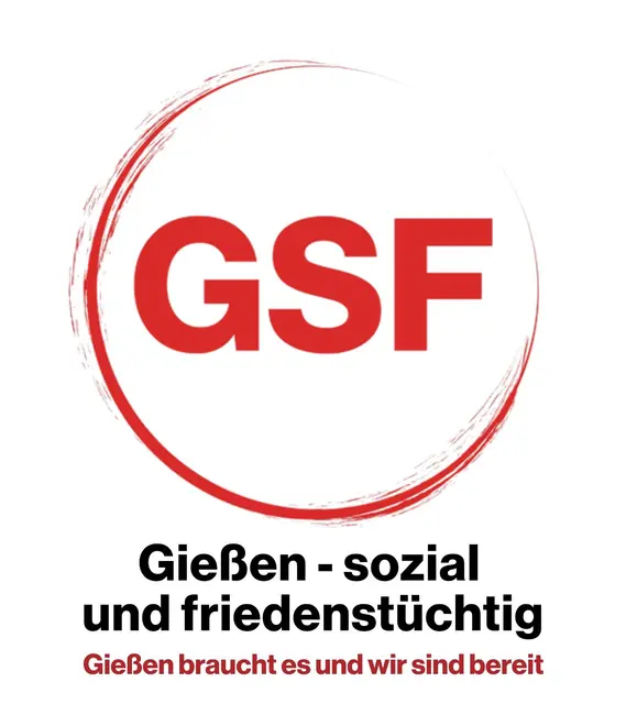 Logo des Wahlbündnisses "Gießen – sozial und friedenstüchtig" (GSF) | Foto: GSF (Gießen – sozial und friedenstüchtig)