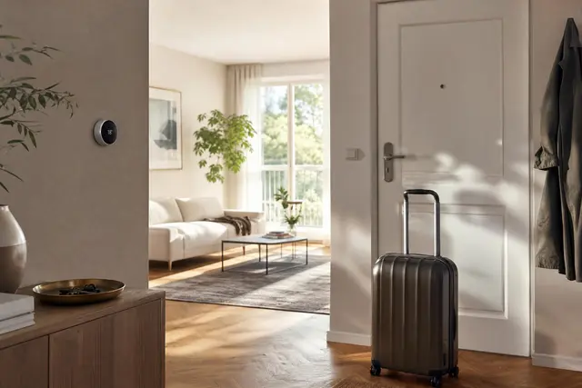Vor der Abreise lohnt es sich, die Heizung herunterzuregeln und den Urlaubsmodus zu aktivieren. | Foto: Ki-generiert