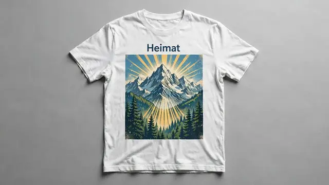 KI-generiert! Dieses Shirt gibt es - meines Wissens nach - nicht käuflich zu erwerben. Ich habe bewußt ein Motiv gewählt, daß für "Heimatverbundenheit" steht ( die Alpen ), aber hoffentlich auch neutral genug ist, um zu zeigen, daß es hier nicht pro AFD zugeht! Sollte jemand rechtliche Bedenken bei diesem Bild haben, dann sagt es mir bitte. Ich bin dahingehend für jeden Hinweis dankbar! Denn: Nobody is perfect!!