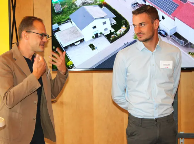 WG-Vorsitzender Martin Jäger und Organisator Simon Leser (von links) | Foto: Peter Heider