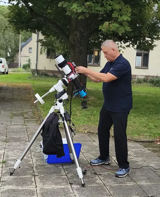 Astrofotograph Bernd Schmidt,
sein Kameraequipment für Sternenfotografien