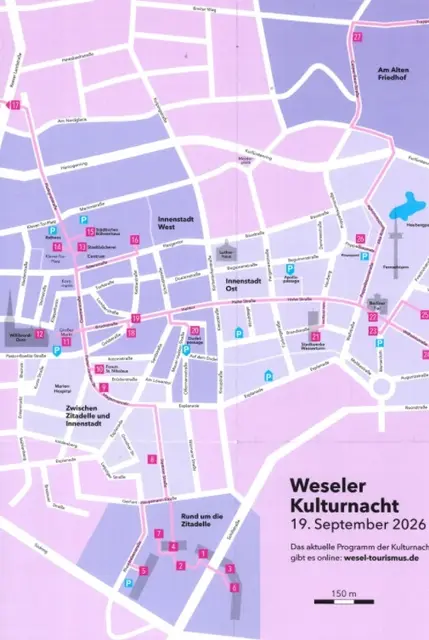 Die Veranstaltungsorte in der Innenstadt | Foto: Broschüre der Stadt Wesel