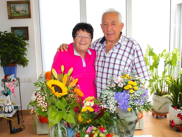 Das Fest der Diamantenen Hochzeit feierten im Meitinger Ortsteil Herbertshofen das Jubelpaar Helmut und Katharina Kaiser. | Foto: Peter Heider