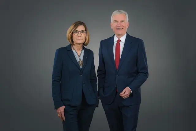 Dr. Dirk Spelmeyer, Vorstandsvorsitzender der KVWL, und Anke Richter-Scheer, stellvertretende Vorstandsvorsitzende der KVWL | Foto: KVWL