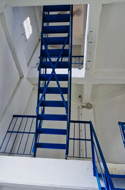 die Treppen im Aussichtsturm sind recht steil