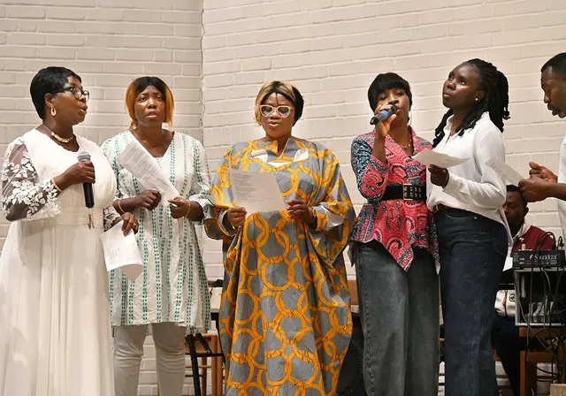 Der Chor der „Ghanian Presbyterian Church Hannover“ sang in der Auferstehungskirche
