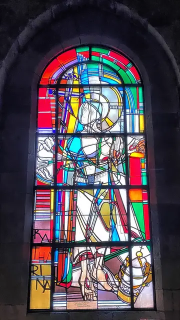 Fenster "Hl. Katharina" (1943) von Georg Meistermann in der Kapelle | Foto: copyright Margot Klütsch