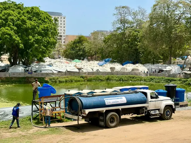 Das Wasser wird mit Tankfahrzeugen bereitgestellt.  | Foto: Aktion gegen den Hunger/LandsAid
