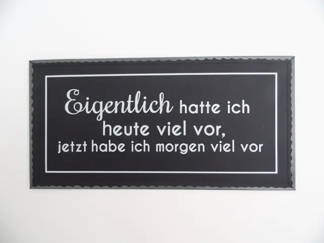Wandbild mit humorvollen Spruch. | Foto: Siegmund Walter, 19.09.2026