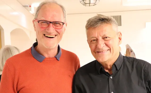 Links der neue DFG Präsident Dr. Veit Stoll neben dem Ex-Präsident Reiner Link | Foto: Marianne Stenglein