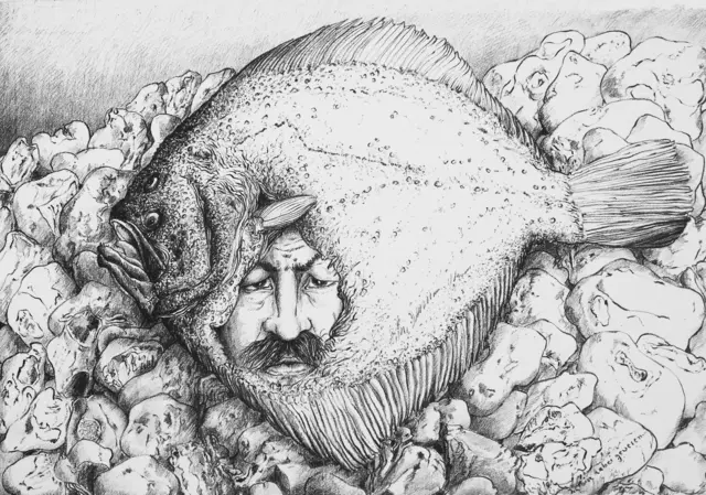 „Ich bin dabei gewesen“ ist der Titel dieser Lithografie von Günter Grass. Foto: Wolfram Grzabka