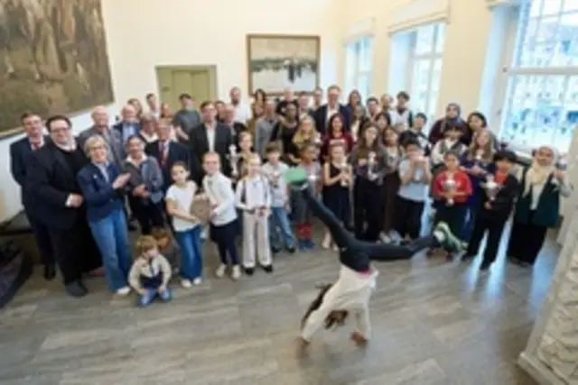 Gewinner des 73. Stadtsparkassen-Radschlägerturniers im Rathaus geehrt | Foto: Foto: Landeshauptstadt Düsseldorf/Claus Langer
