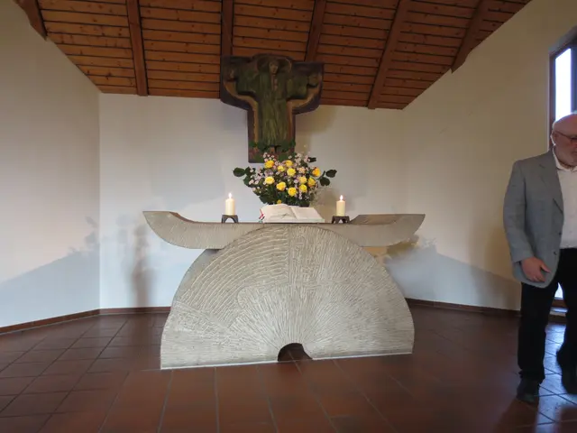 Der wie immer geschmückte Altar.