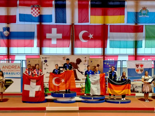 Siegerehrung Boccia-EM in Predazzo | Foto: Sven Orend