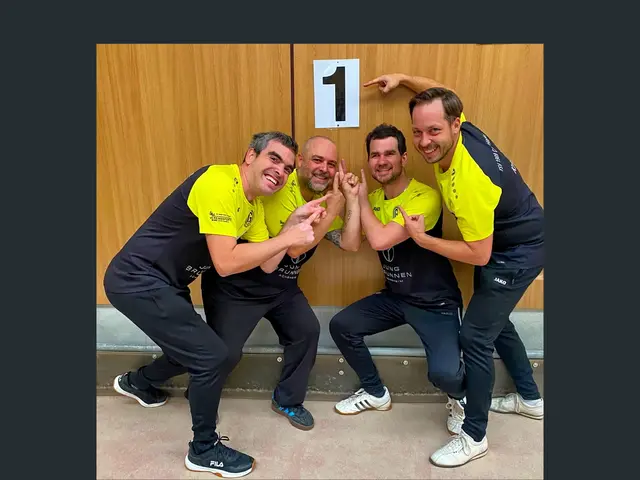 Die Deutschen Mannschafts-Meister im Boccia: Markus Schwab, Vito D' Arca, Alex Jung und Jakob Kraus. | Foto: Jakob Kraus