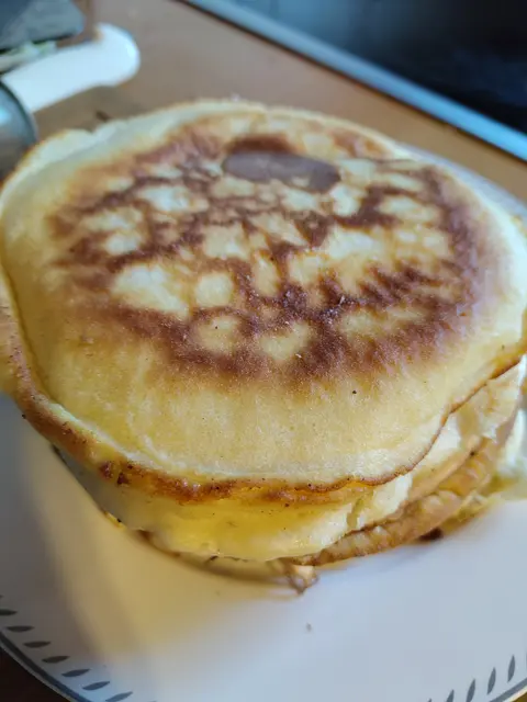 Pancakes. Der Teig ist in Nullkommanichts fertig.