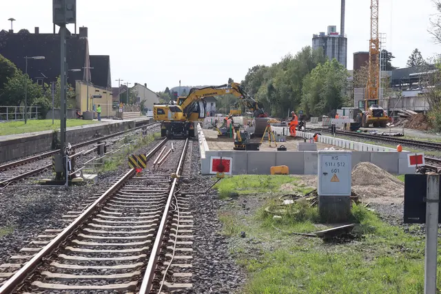 Bahnsteig in Alsfeld am 23.9.2026