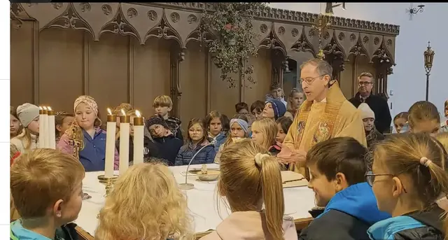 Gebet am Altar