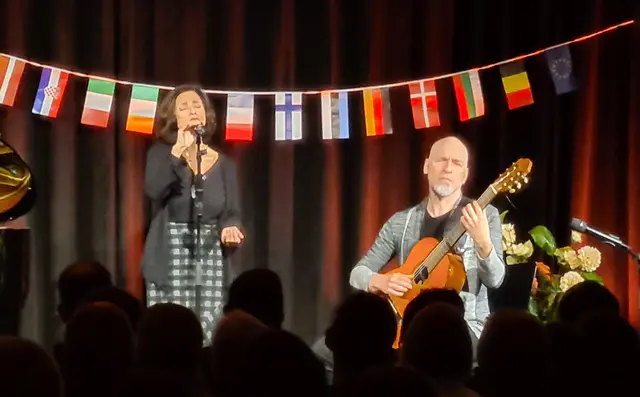 Maria Carvalho mit Daiel Pircher von Trio Fado | Foto: Peter Halke