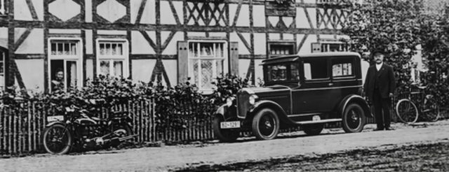 Vor der Pension Haus Edertal in Hatzfeld

