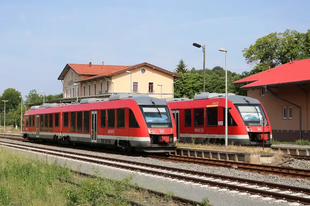 Foto: Höchste Eisenbahn Regionalbahnen im Bahnhof Ellrich