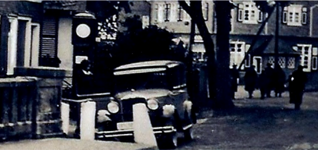 Vor dem Gasthaus zum Bahnhof (heute Metzgerei Spieß)
