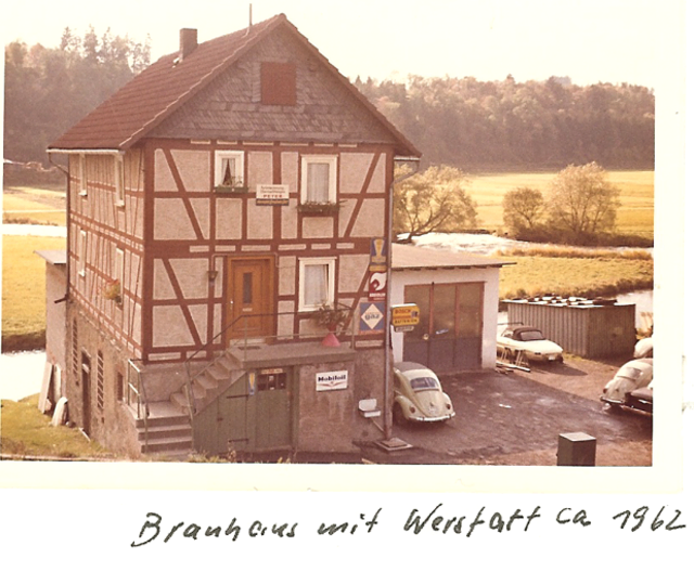Werkstatt Erich Peter in Hatzfeld um 1960